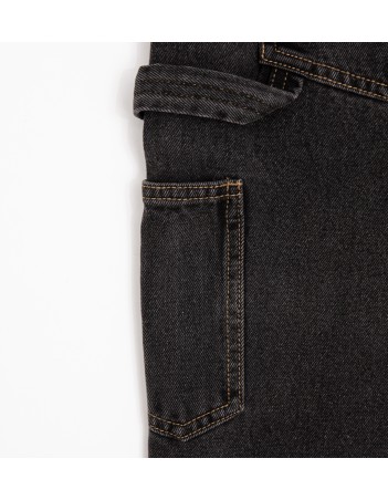 NNSNS Clothing Yéti - Black washed denim - Men's Pants - Miniature Photo 4
