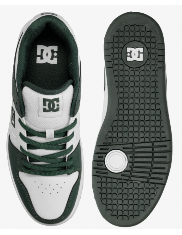 Dc Shoes Manteca 4 - White / Dark Olive - Skate Shoes  - Cover Photo 2
