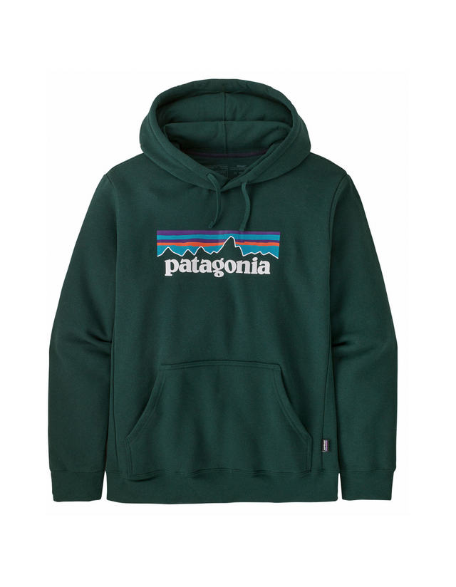 Patagonia P-6 Logo Uprisal Hoody - Pinyon Green - Men's Sweatshirt  - Cover Photo 1