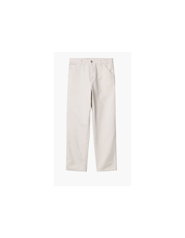 Carhartt Wip Single Knee - Salt Aged Canvas - Men's Pants  - Cover Photo 1