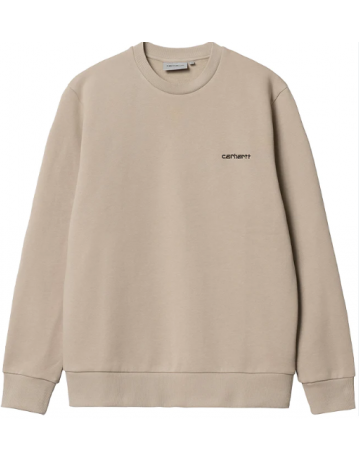 Carhartt Wip Script Embroidery Sweat - Wall / Black - Product Photo 1
