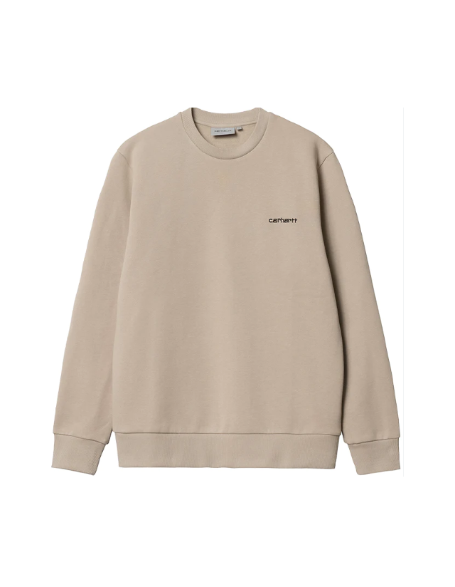 Carhartt Wip Script Embroidery Sweat - Wall / Black - Sweat Homme  - Cover Photo 1