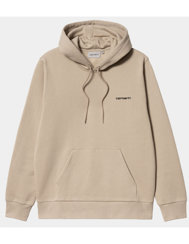 Carhartt Wip Hooded Script Embroidery - Wall / Black - Sweat Homme  - Cover Photo 2