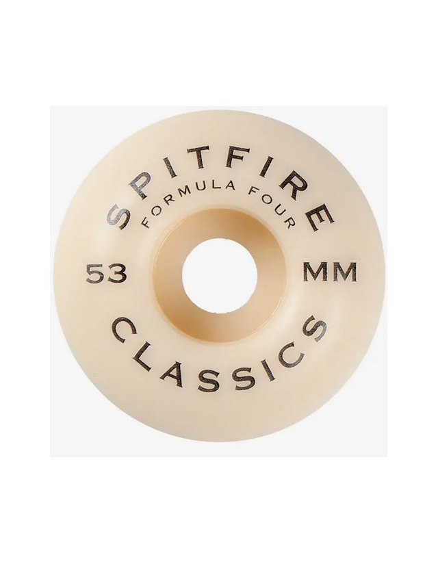Spitfire Wheels f4 97 Classic 53mm - Natural - Skateboard Wheels  - Cover Photo 2
