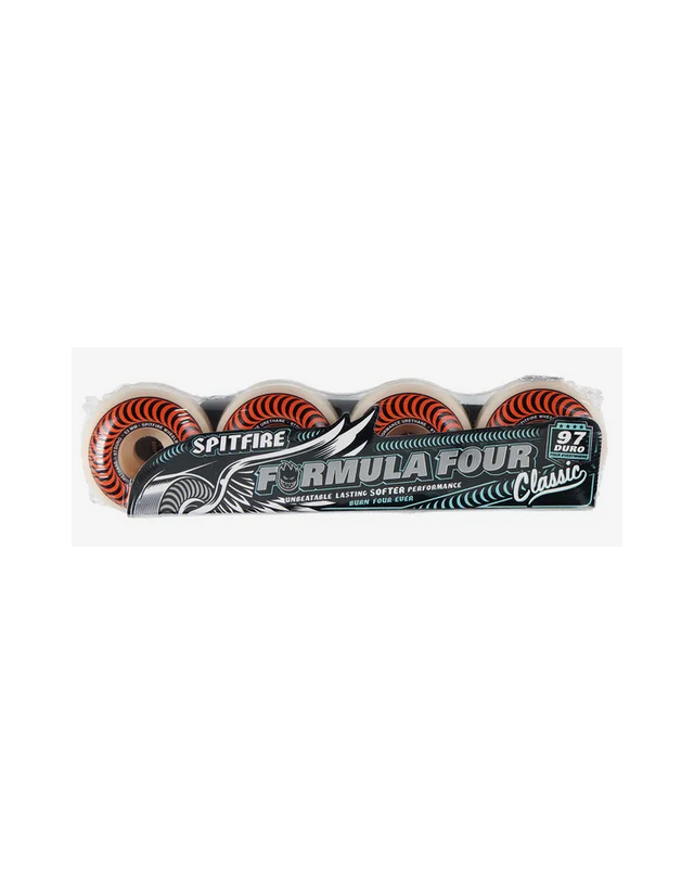 Spitfire Wheels f4 97 Classic 53mm - Natural - Roues Skateboard  - Cover Photo 3