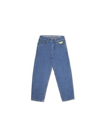 Homeboy X-tra Baggy - Denim Washed Blue - Men's Pants - Miniature Photo 1
