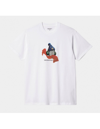 Carhartt WIP S/S Stone Cold T-shirt - White - Men's T-Shirt - Miniature Photo 1
