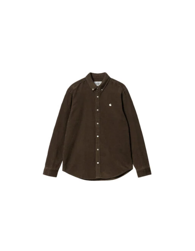 Carhartt Wip L/S Madison Cord Shirt - Buckeye / Wax - Herrenhemd  - Cover Photo 1