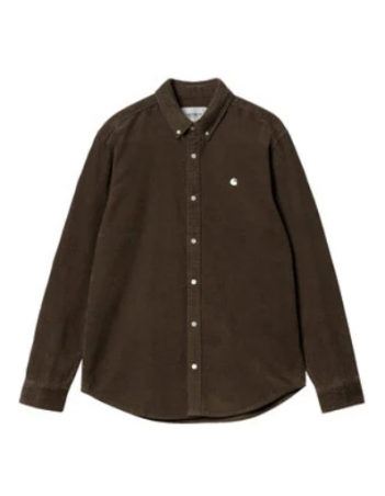 Carhartt WIP L/S Madison Cord Shirt - Buckeye / Wax - Herrenhemd - Miniature Photo 1