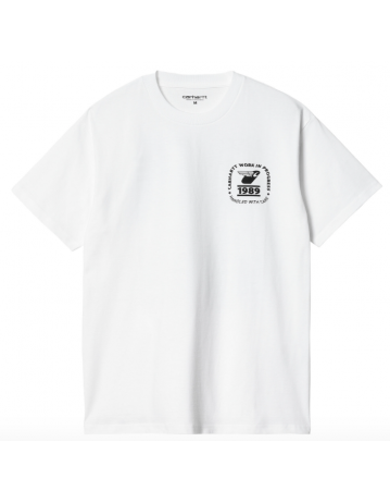 Carhartt Wip Stamp State T-Shirt - White/Black - Product Photo 2
