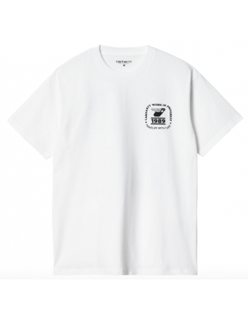Carhartt WIP Stamp state t-shirt - White/black - Men's T-Shirt - Miniature Photo 1