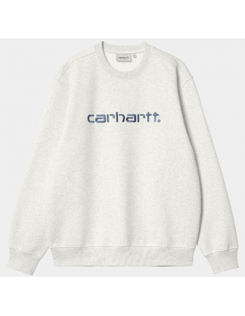 Carhartt WIP Carhartt sweat - Ash heather / Liberty - Men's Sweatshirt - Miniature Photo 1