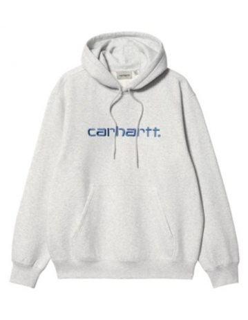Carhartt Wip Hooded Carhartt Sweat - Ash Heather / Liberty - Product Photo 1