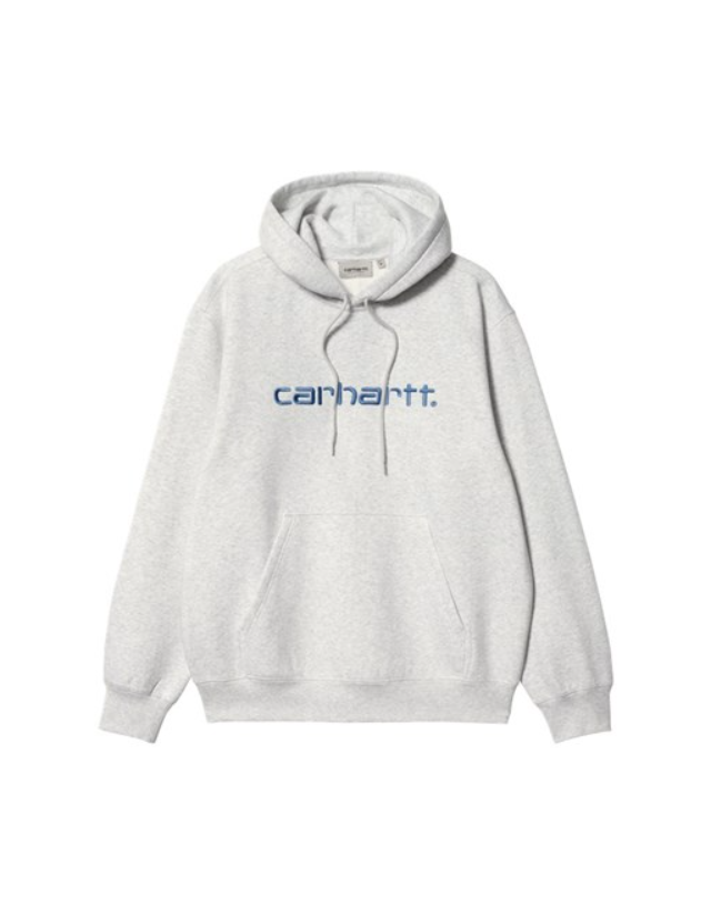 Carhartt WIP Hooded carhartt sweat - Ash heather / Liberty