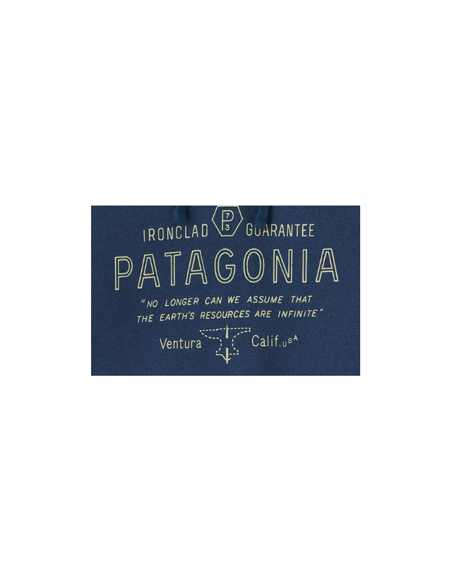 Patagonia Forge Mark Uprisal Hoody - Lagom Blue - Men's Sweatshirt  - Cover Photo 2