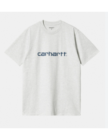 Carhartt WIP Script T-shirt - Ash Heather / Liberty