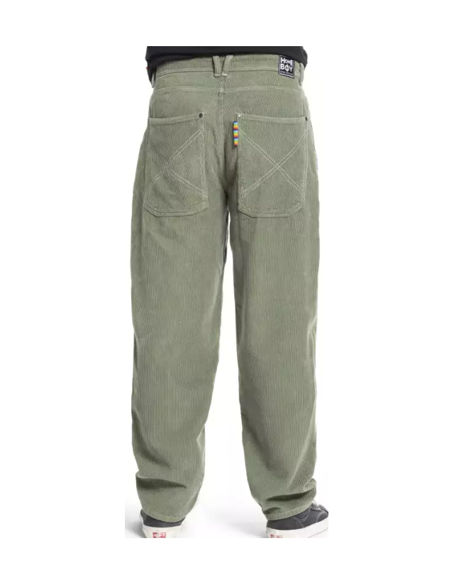 Homeboy X-Tra Baggy Cord - Olive - Men's Pants  - Cover Photo 1
