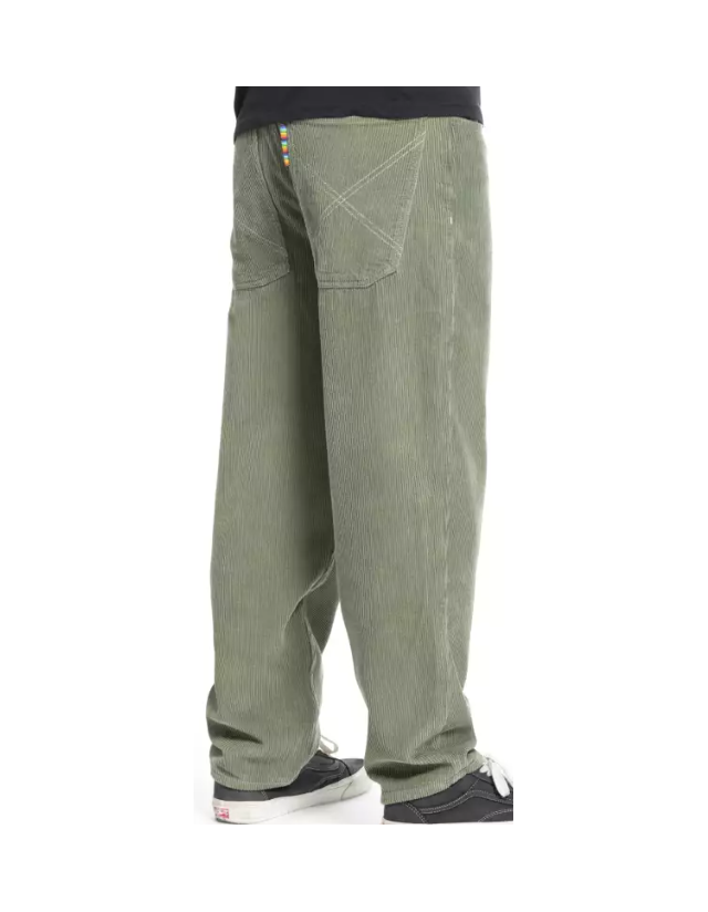 Homeboy X-Tra Baggy Cord - Olive - Men's Pants  - Cover Photo 2