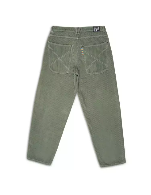 Homeboy X-Tra Baggy Cord - Olive - Men's Pants  - Cover Photo 5