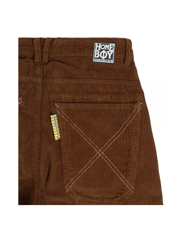 Homeboy X-Tra Space Cord Pants - Brown - Men's Pants  - Cover Photo 3