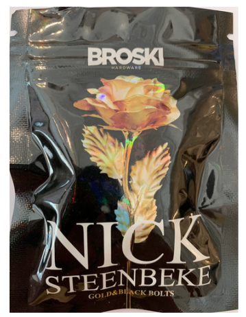 Broski Hardware Nick Steenbeke Gold & Black Bolts - Product Photo 1