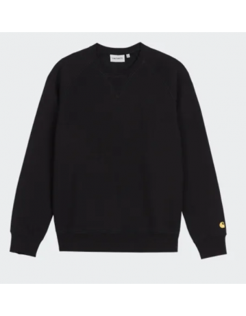 Carhartt Wip Chase Sweat - Black / Gold - Product Photo 1