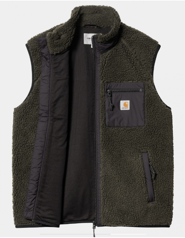 Carhartt Wip Prentis Vest Liner - Cypress / Black - Man Jacket  - Cover Photo 2