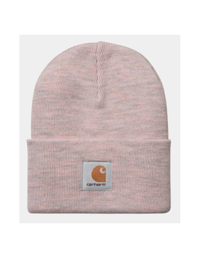 Carhartt Wip Acrylic Watch Hat - Glassy Pink Heather - Muts  - Cover Photo 1