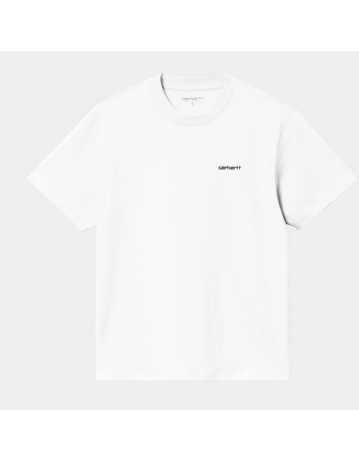 Carhartt Wip W' Script Embroidery T-Shirt - White / Black - Product Photo 1