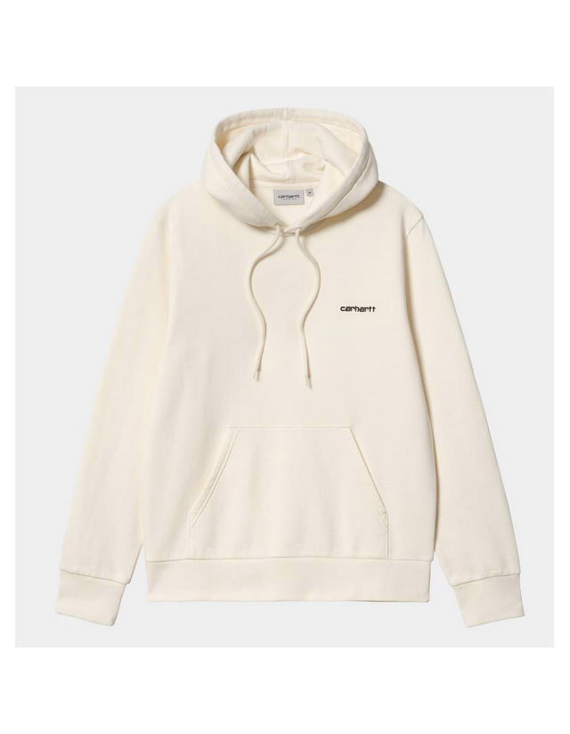 Carhartt Wip Hooded Script Embroidery - Wax / Black - Sweat Homme  - Cover Photo 1