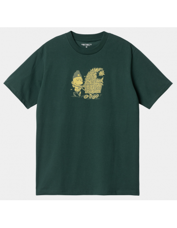 Carhartt WIP Shopper T-shirt - Discovery Green - T-Shirt Homme - Miniature Photo 1