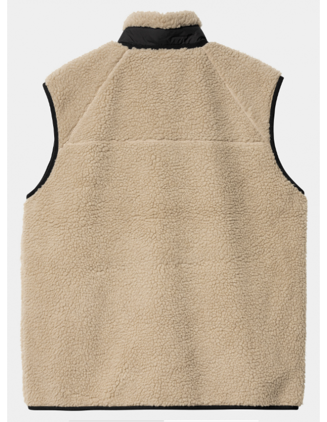 Carhartt Wip Prentis Vest Liner - Wall / Black - Man Jacket  - Cover Photo 2