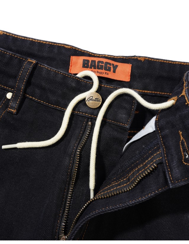 Butter X Disney Fantasia Baggy Denim Jeans Washed Black - Men's Pants  - Cover Photo 5