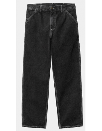 Carhartt WIP Simple pant - Black stone washed - Men's Pants - Miniature Photo 1