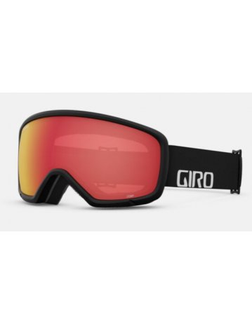 Giro Goggle Stomp Black Wordmark Amber Scarlet - Product Photo 1