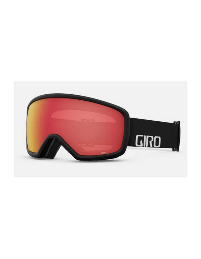 Giro Goggle Stomp Black Wordmark Amber Scarlet - Masque Ski & Snowboard  - Cover Photo 1