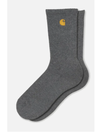 Carhartt WIP Chase socks - Dark grey heather / Gold