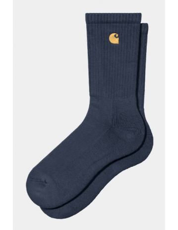 Carhartt Wip Chase Socks - Blue / Gold - Product Photo 1