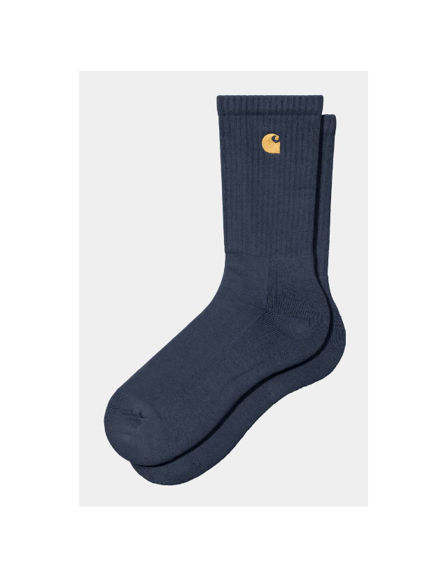 Carhartt Wip Chase Socks - Blue / Gold - Socks  - Cover Photo 1