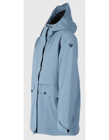 Brunotti Bombini women snow jacket - Steel Blue - Women's Ski & Snowboard Jacket - Miniature Photo 2