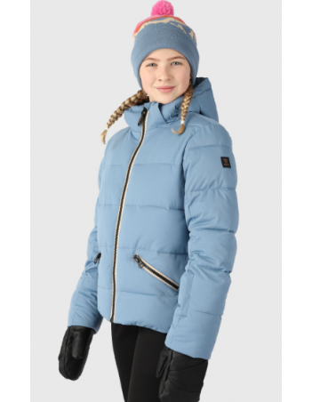 Brunotti Iraika Girls Snow Jacket - Steel Blue - Ski- En Snowboardjas Voor Meisjes - Miniature Photo 3