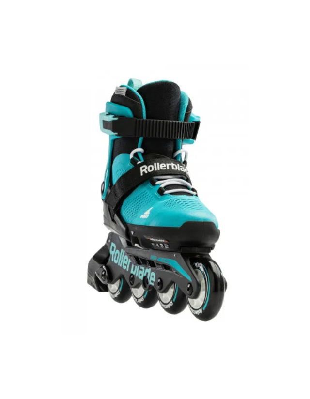 Rollerblade Microblade Youth - Aqua / Black - Childrens Rollerblades  - Cover Photo 2