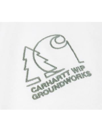 Carhartt Wip Groundworks T-Shirt - White - Product Photo 2