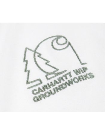 Carhartt WIP Groundworks T-shirt - White - Herren T-Shirt - Miniature Photo 2