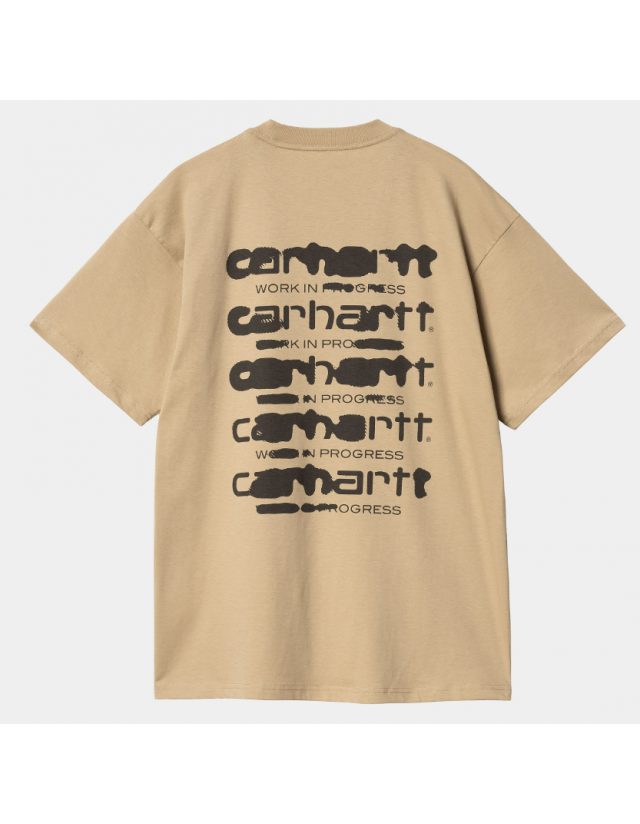 Carhartt Wip Ink Bleed T-Shirt - Sable / Tobacco - Men's T-Shirt  - Cover Photo 1