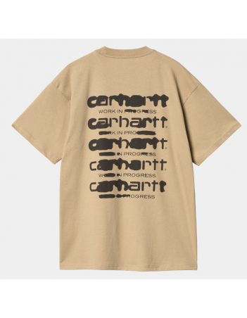 Carhartt WIP Ink Bleed T-shirt - Sable / Tobacco - Herren T-Shirt - Miniature Photo 1