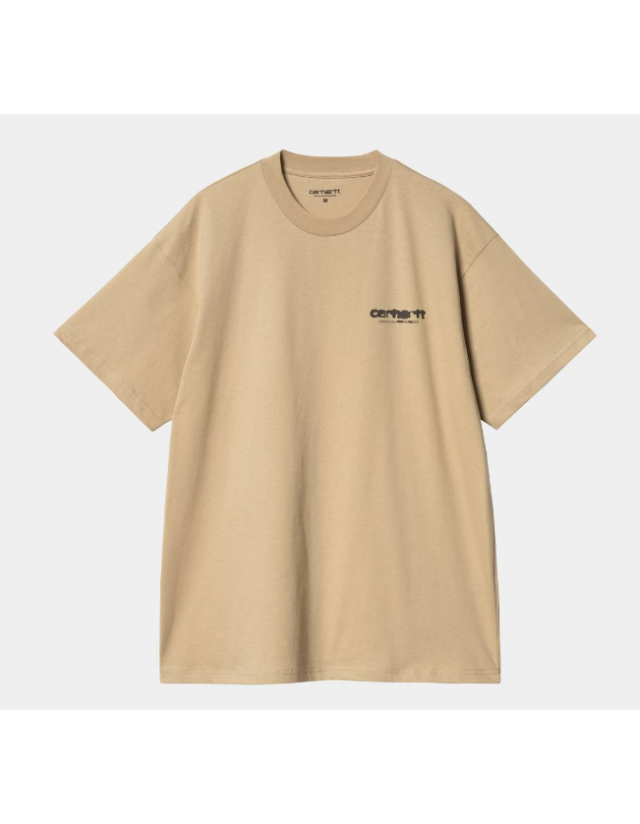 Carhartt Wip Ink Bleed T-Shirt - Sable / Tobacco - Men's T-Shirt  - Cover Photo 2