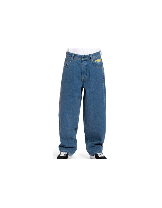 Homeboy X-Tra Monster - Denim Washed Blue - Pantalon Homme  - Cover Photo 1
