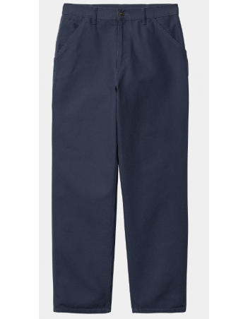 Carhartt WIP Single Knee - Blue Rinsed - Men's Pants - Miniature Photo 2