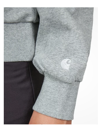 Carhartt WIP W' Hooded Casey - Grey heather / Silver - Sweatshirt Voor Dames - Miniature Photo 2